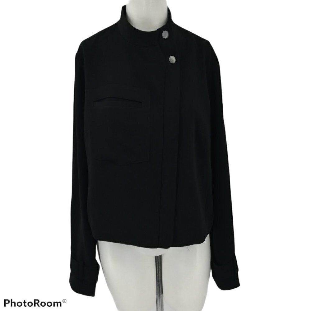 Rachel Roy Black Moto Jacket Size 12